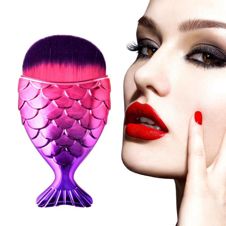 Fish Scale Makeup Brush Fishtail Bottom Brush Powder Blush Makeup