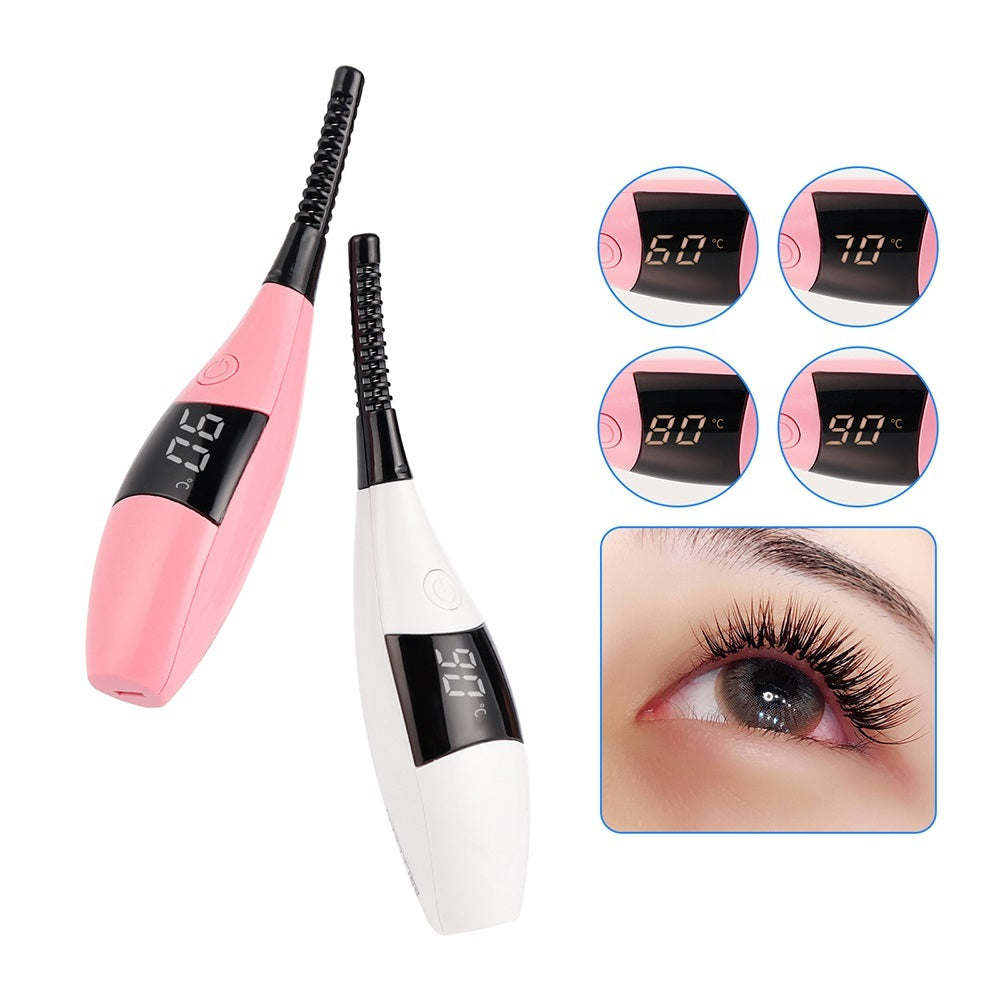 Rechargeable Fast Heating Eyelash Curler Makeup Curling Kit Long