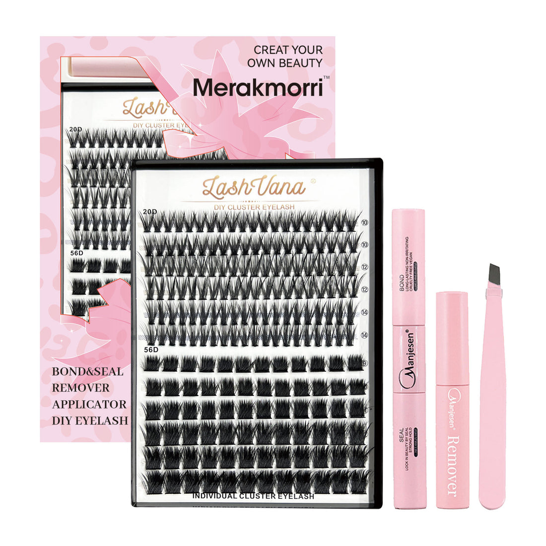 Eyelash Extensionkit Four-piece Set Box Single Cluster Natural Eyelash