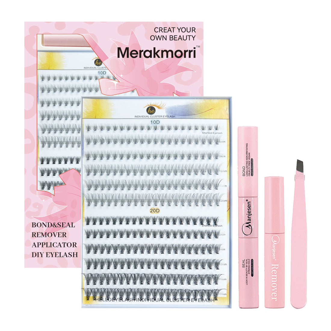 Eyelash Extensionkit Four-piece Set Box Single Cluster Natural Eyelash