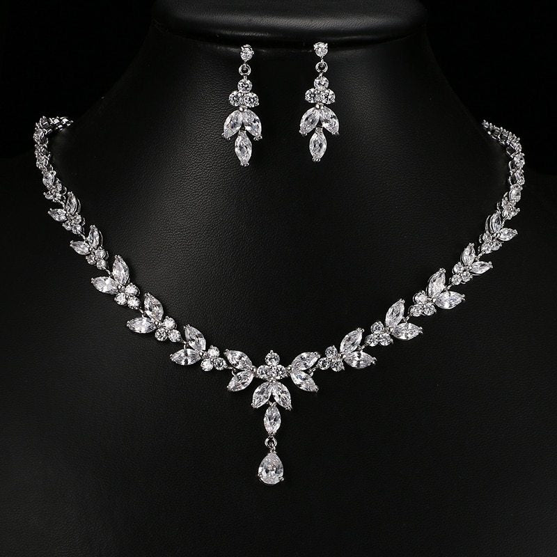 Necklace and Earrings Jewelry Set – Stunning Bridal, Party, and Evening Jewelry