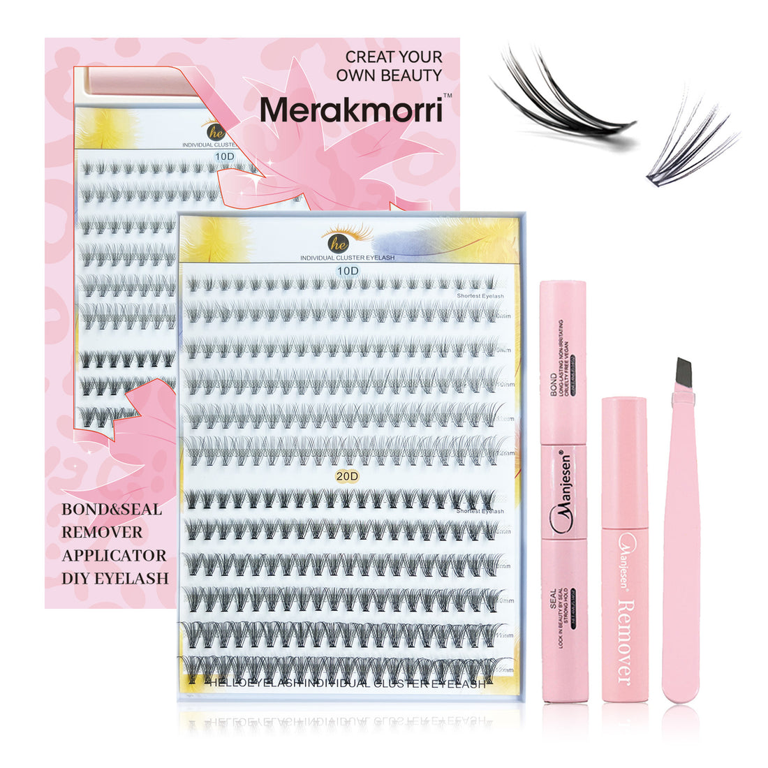 Eyelash Extensionkit Four-piece Set Box Single Cluster Natural Eyelash