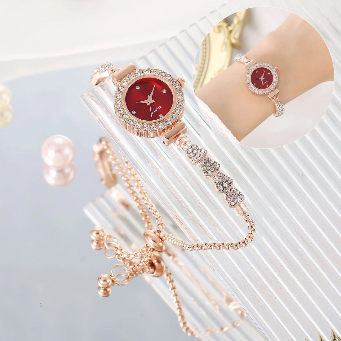 Fashion Luxury Women's Watch Gold Fine Strap Ladies Watch For Bracelet