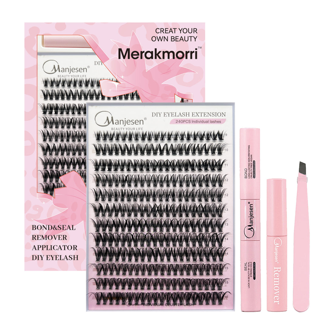 Eyelash Extensionkit Four-piece Set Box Single Cluster Natural Eyelash