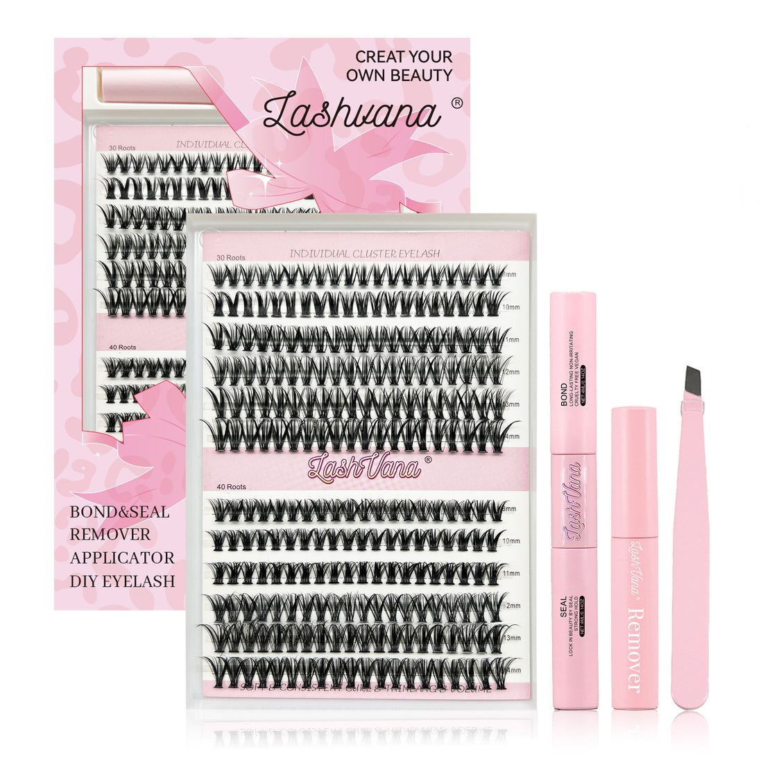 Eyelash Extensionkit Four-piece Set Box Single Cluster Natural Eyelash