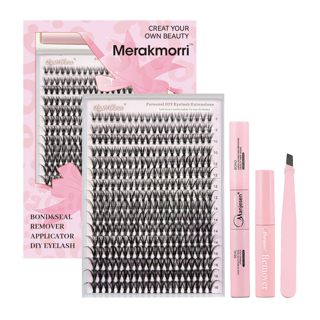 Eyelash Extensionkit Four-piece Set Box Single Cluster Natural Eyelash