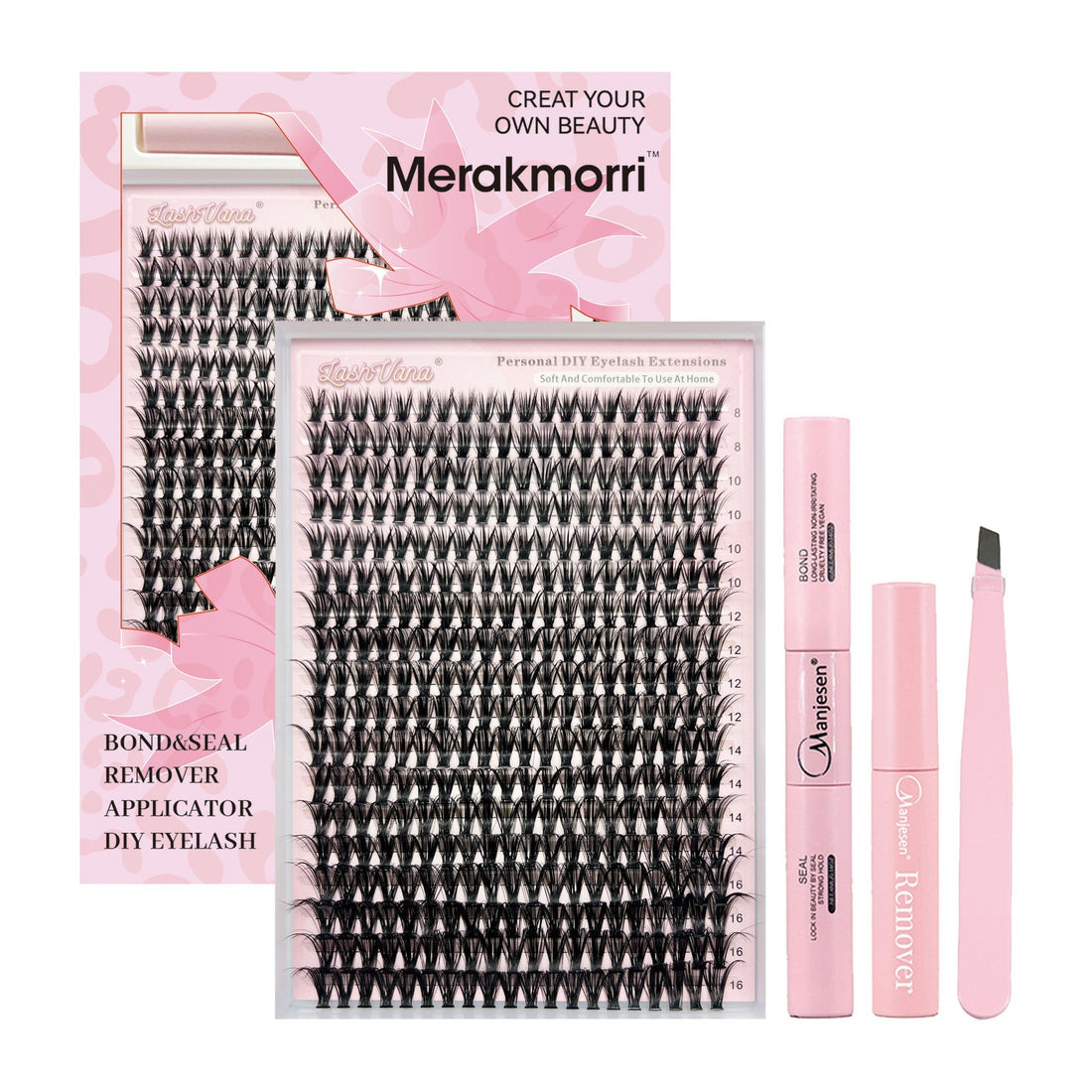 Eyelash Extensionkit Four-piece Set Box Single Cluster Natural Eyelash