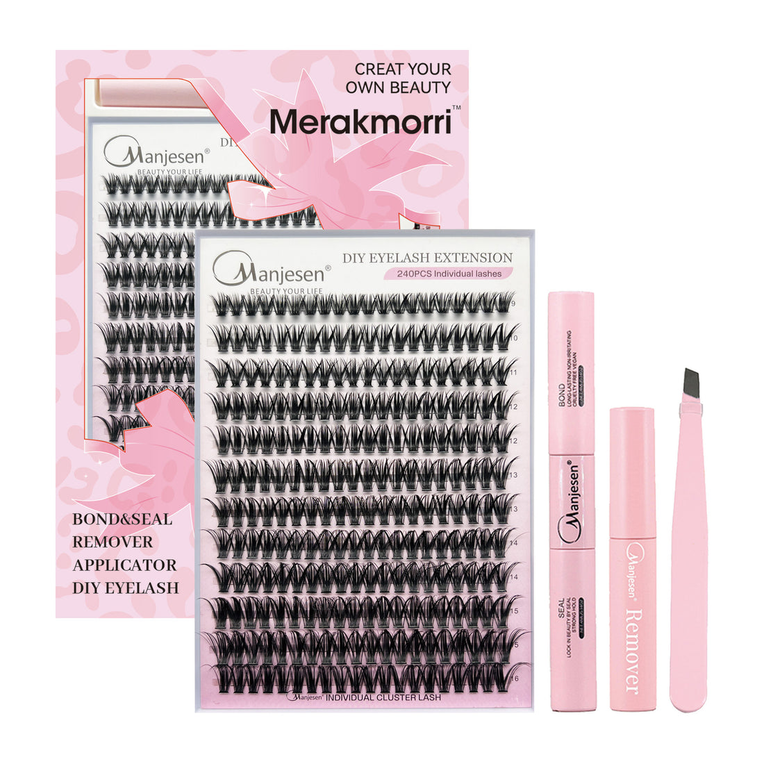 Eyelash Extensionkit Four-piece Set Box Single Cluster Natural Eyelash