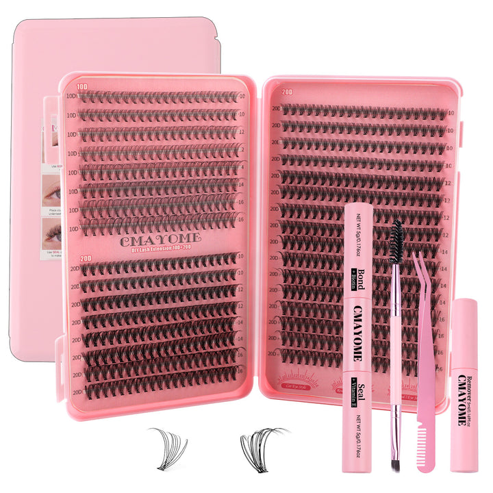 Thick Single Cluster Individual False Eyelash 30 D40D Eyelash Book