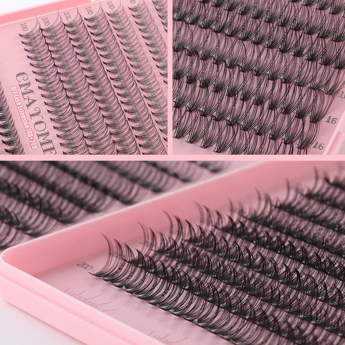 Thick Single Cluster Individual False Eyelash 30 D40D Eyelash Book