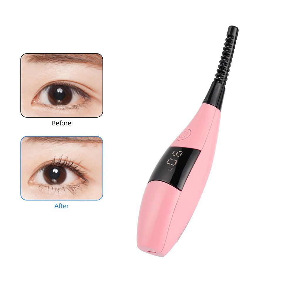 Rechargeable Fast Heating Eyelash Curler Makeup Curling Kit Long