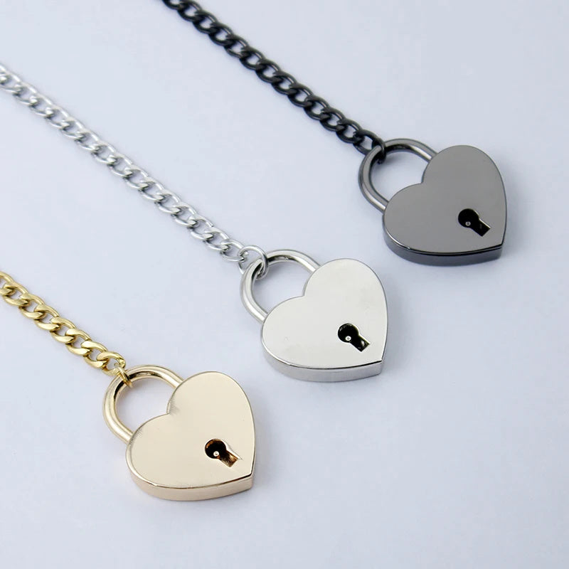 Fashion Jewelry 2025 New Slip Chain Necklace Heart O-Ring Rock Cuban Long